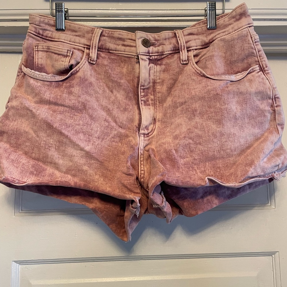 Women's Pink Denim Shorts